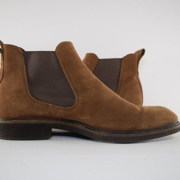 ECCO Men\'s Vitrus Chelsea Boot 9.5 43 Dark Brown Suede Leather Ankle Slip On main image 11